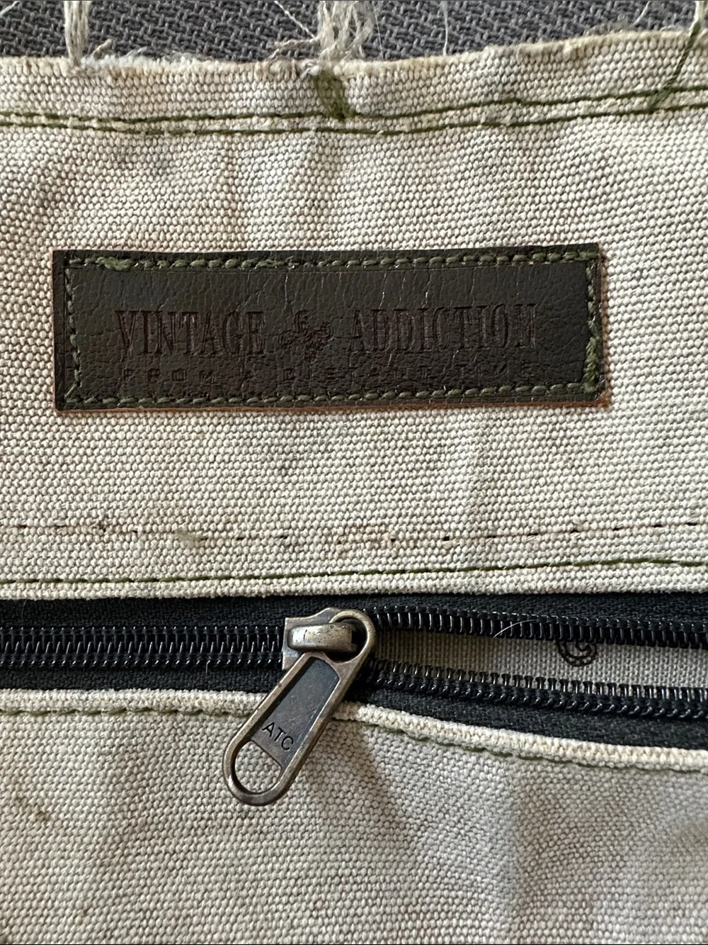 Wonderful World Beige & Sage Men’s Jeans Pocket Panel
